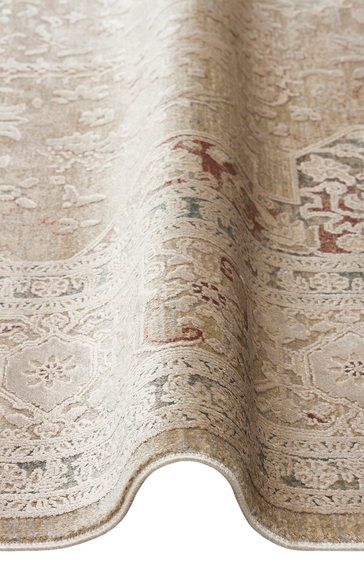 Yumuşak Dokulu Vintage Esintilere Sahip Dokuma Halı