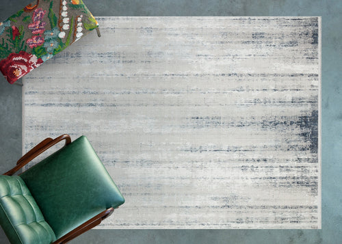 Mavi Soyut Modern Etnik Desenli Halı  | Makinada Yıkanabilir | Hav Toz Vermez | Leke Tutmayan | Kaymaz Taban | Dijital Makine Baskı | Salon Yolluk Mutfak Halısı