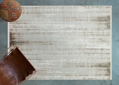 Krem Soyut Modern Etnik Desenli Halı  | Makinada Yıkanabilir | Hav Toz Vermez | Leke Tutmayan | Kaymaz Taban | Dijital Makine Baskı | Salon Yolluk Mutfak Halısı