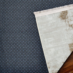 Vizon Soyut Modern Etnik Desenli Halı  | Makinada Yıkanabilir | Hav Toz Vermez | Leke Tutmayan | Kaymaz Taban | Dijital Makine Baskı | Salon Yolluk Mutfak Halısı