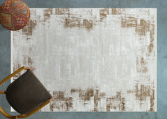 Vizon Soyut Modern Etnik Desenli Halı  | Makinada Yıkanabilir | Hav Toz Vermez | Leke Tutmayan | Kaymaz Taban | Dijital Makine Baskı | Salon Yolluk Mutfak Halısı