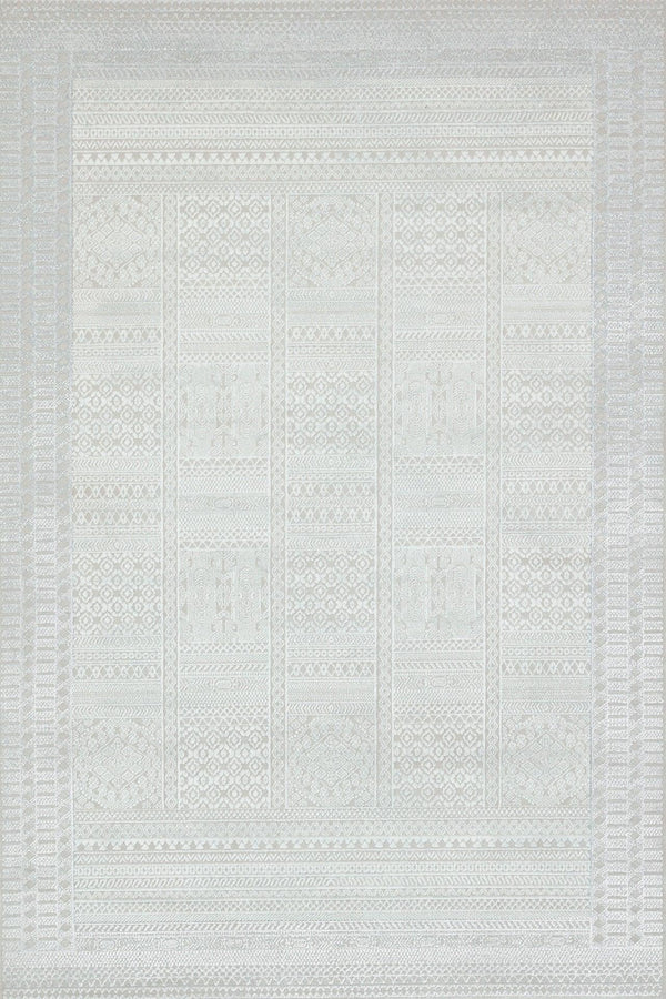 Beyaz Krem Düz Modern Halı - Yıkanabilir - Kaymaz Taban - Pati Dostu