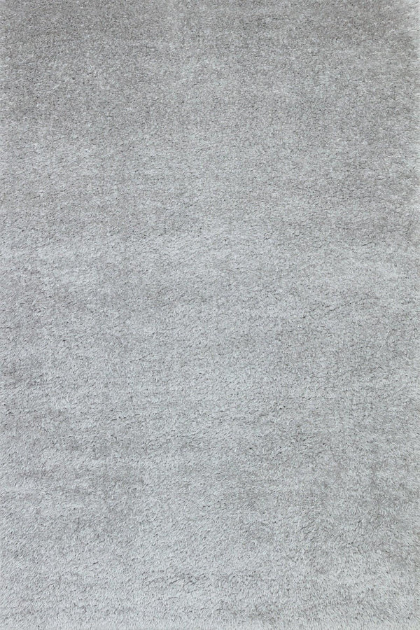Beyaz Gri Düz Modern Halı - Yıkanabilir - Kaymaz Taban - Pati Dostu