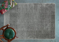 Antrasit Düz Modern Etnik Desenli Halı  | Makinada Yıkanabilir | Hav Toz Vermez | Leke Tutmayan | Kaymaz Taban | Dijital Makine Baskı | Salon Yolluk Mutfak Halısı