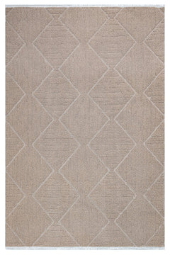 Absolutist Geometrik Pamuk Makine Halısı