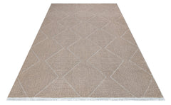 Absolutist Geometrik Pamuk Makine Halısı