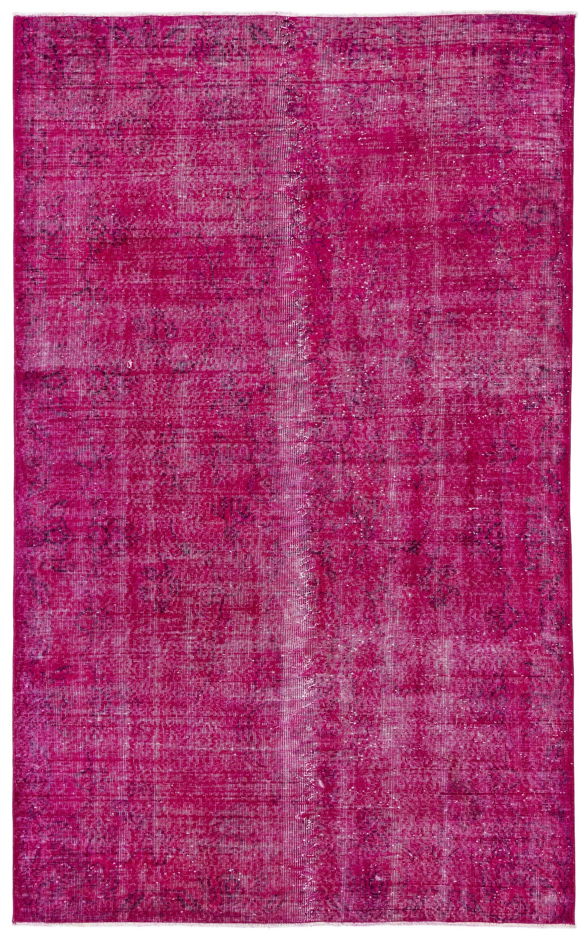 Tirena Pembe ve Mor Soyut Desenli El Dokuma Halı 169x265 cm