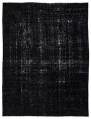 Navyel Siyah ve Gri Düz El Dokuma Halı 299x388 cm