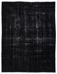 Navyel Siyah ve Gri Düz El Dokuma Halı 299x388 cm