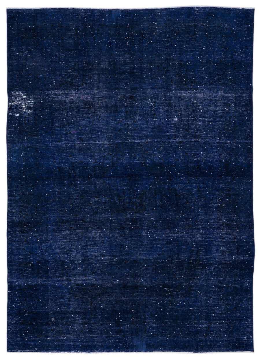 Navyel Mavi ve Lacivert Düz El Dokuma Halı 284x400 cm