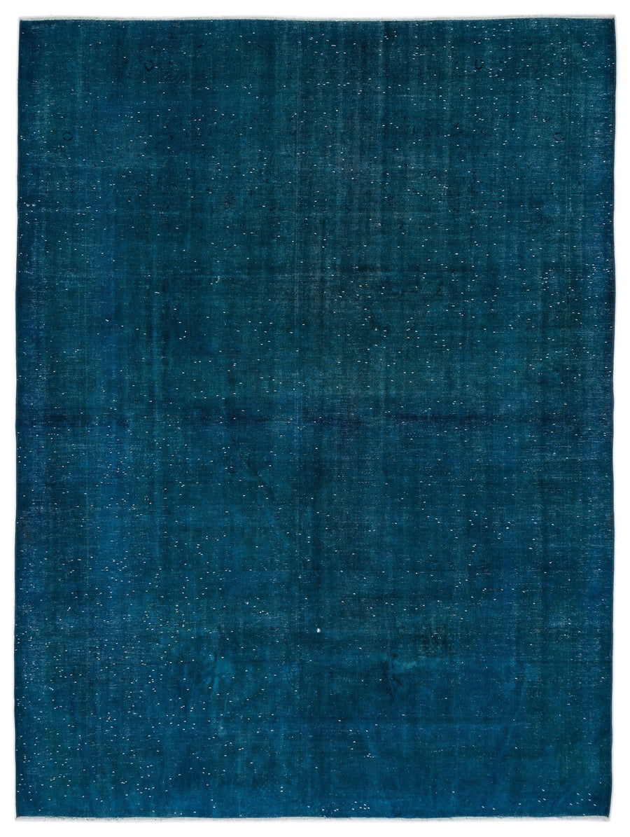 Navyel Turkuaz ve Lacivert Düz El Dokuma Halı 298x401 cm