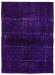 Navyel Mor ve Lacivert Düz El Dokuma Halı 287x393 cm