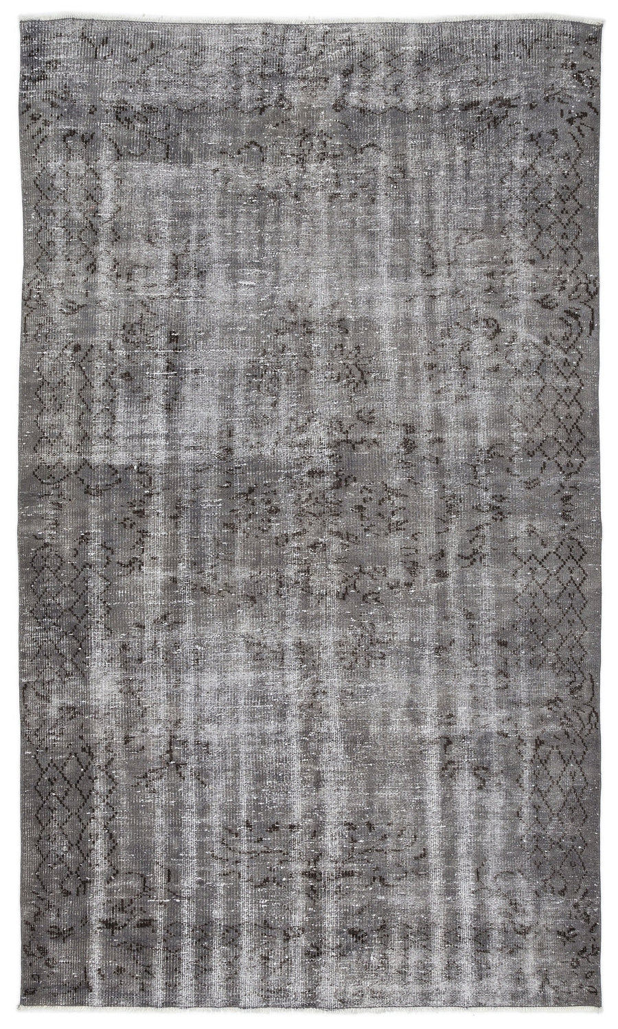 Tirena Gri ve Antrasit Soyut Desenli El Dokuma Halı 160x276 cm