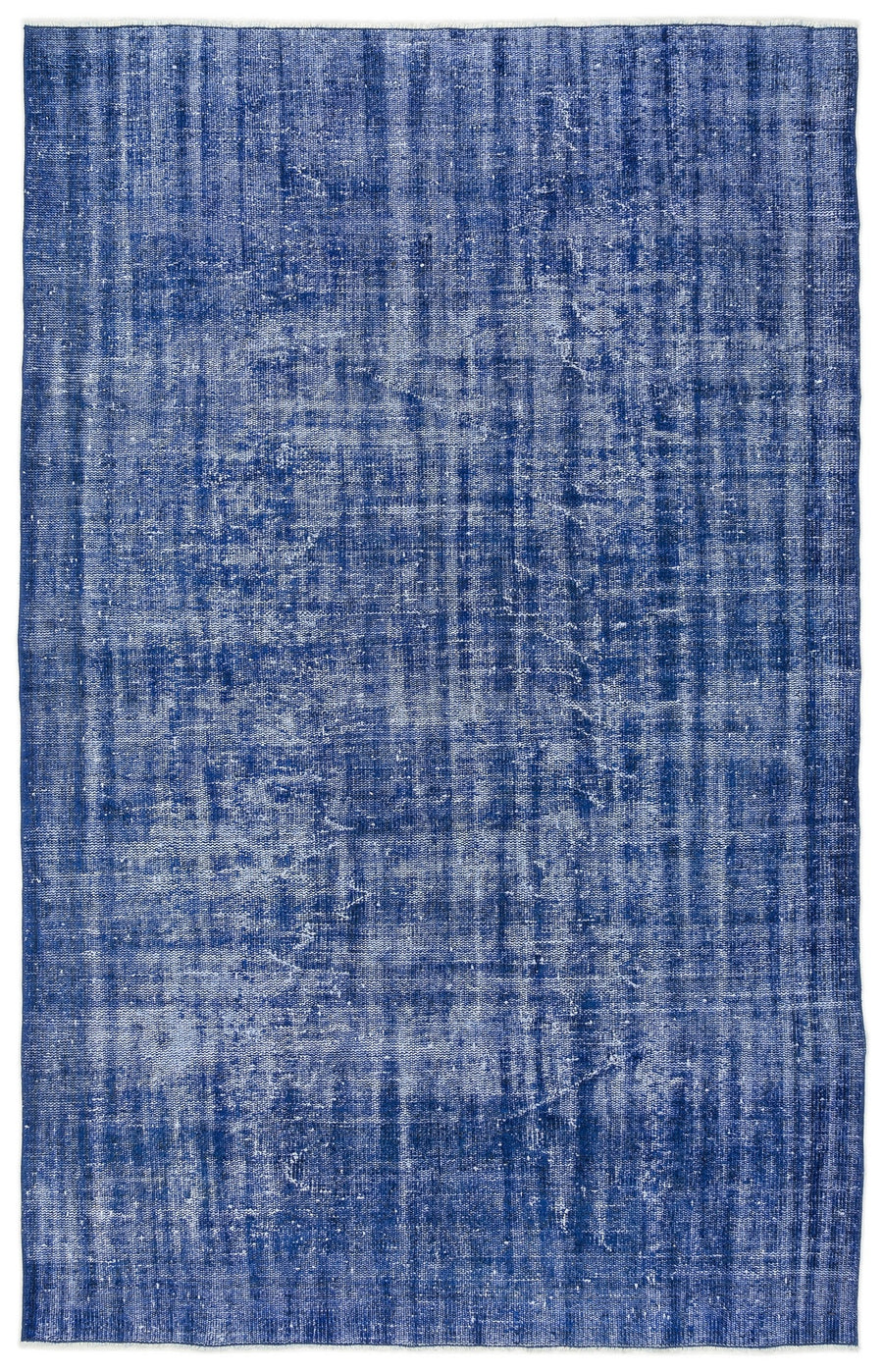 Tirena Mavi ve Lacivert Soyut Desenli El Dokuma Halı 165x263 cm