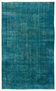 Tirena Turkuaz ve Lacivert Düz El Dokuma Halı 150x250 cm