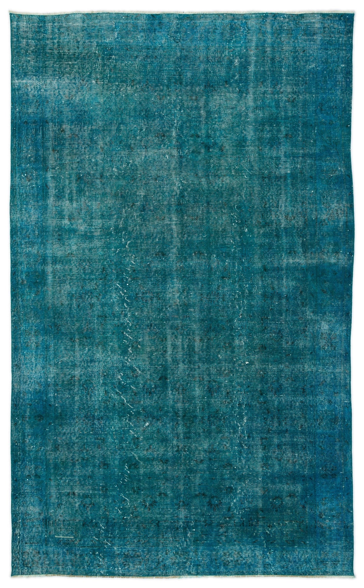 Tirena Turkuaz ve Lacivert Düz El Dokuma Halı 150x250 cm
