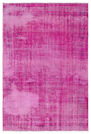 Tirena Pembe ve Mor Soyut Desenli El Dokuma Halı 170x256 cm