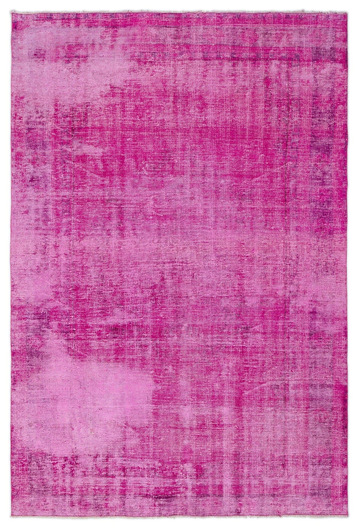 Tirena Pembe ve Mor Soyut Desenli El Dokuma Halı 170x256 cm