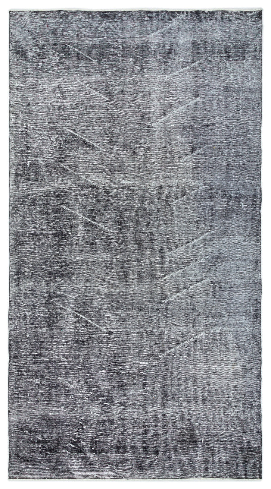 Tirena Gri ve Antrasit Soyut Desenli El Dokuma Halı 151x278 cm