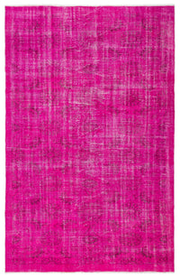 Tirena Pembe ve Gri Soyut Desenli El Dokuma Halı 170x260 cm
