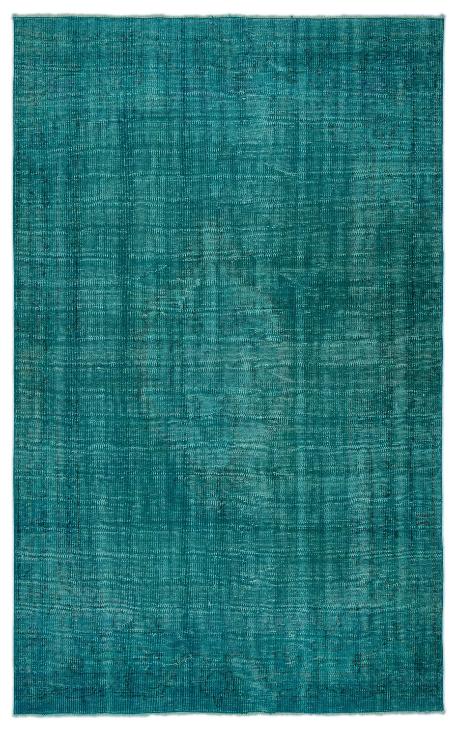 Tirena Turkuaz ve Lacivert Düz El Dokuma Halı 172x282 cm