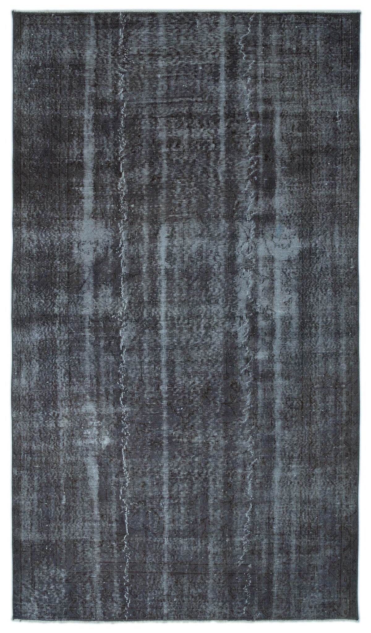 Tirena Gri ve Antrasit Soyut Desenli El Dokuma Halı 168x288 cm