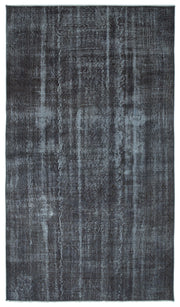 Tirena Gri ve Antrasit Soyut Desenli El Dokuma Halı 168x288 cm