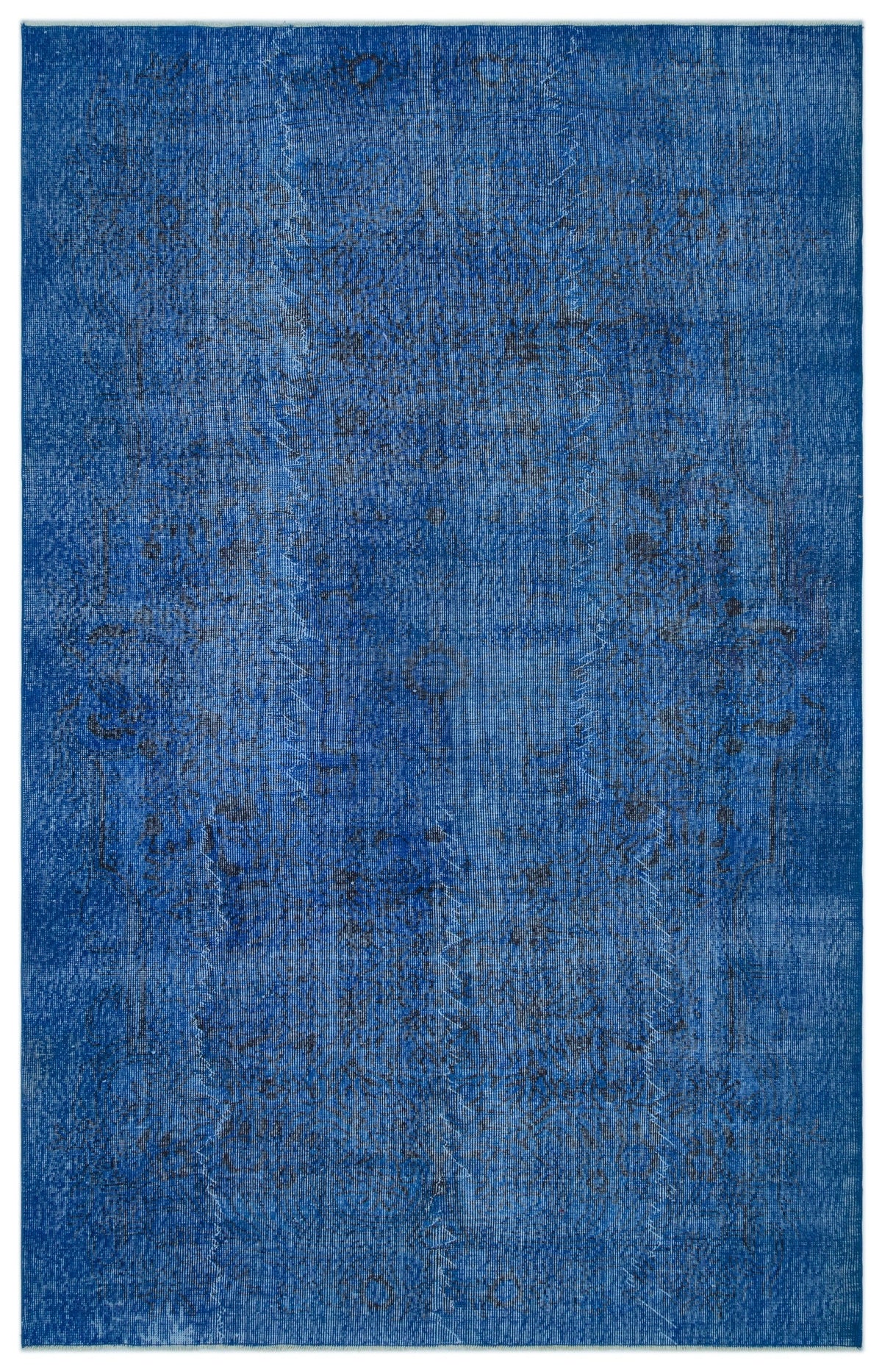 Tirena Mavi ve Gri Soyut Desenli El Dokuma Halı 184x282 cm