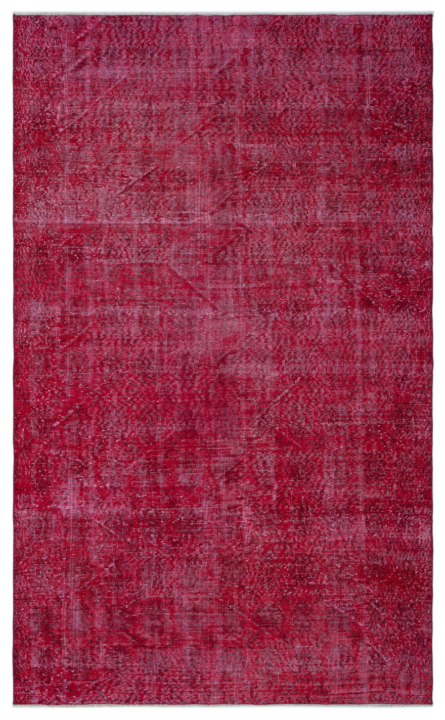 Tirena Kırmızı ve Pembe Soyut Desenli El Dokuma Halı 163x270 cm