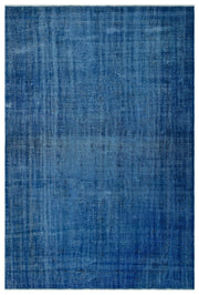 Tirena Mavi ve Lacivert Düz El Dokuma Halı 184x270 cm