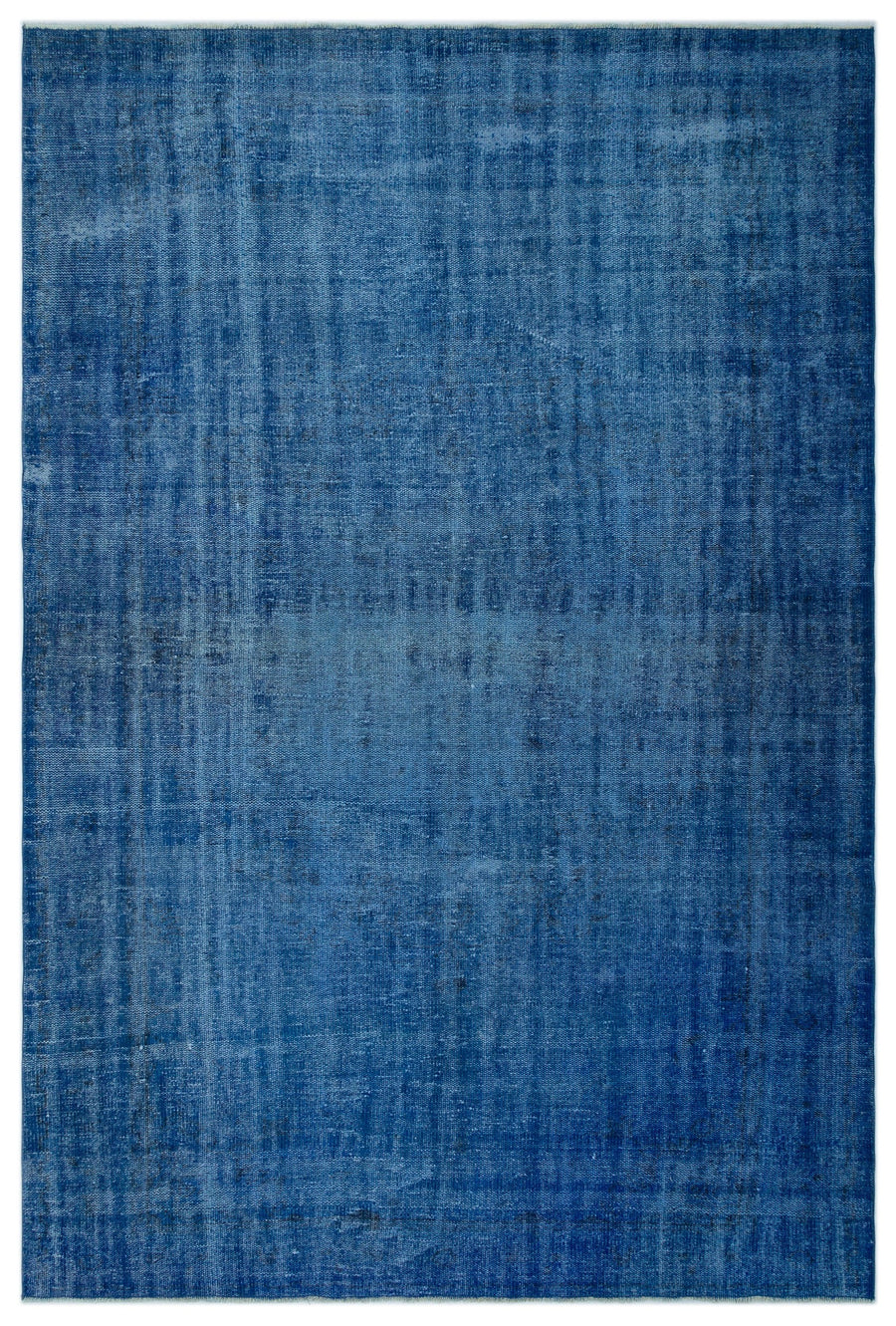 Tirena Mavi ve Lacivert Düz El Dokuma Halı 184x270 cm