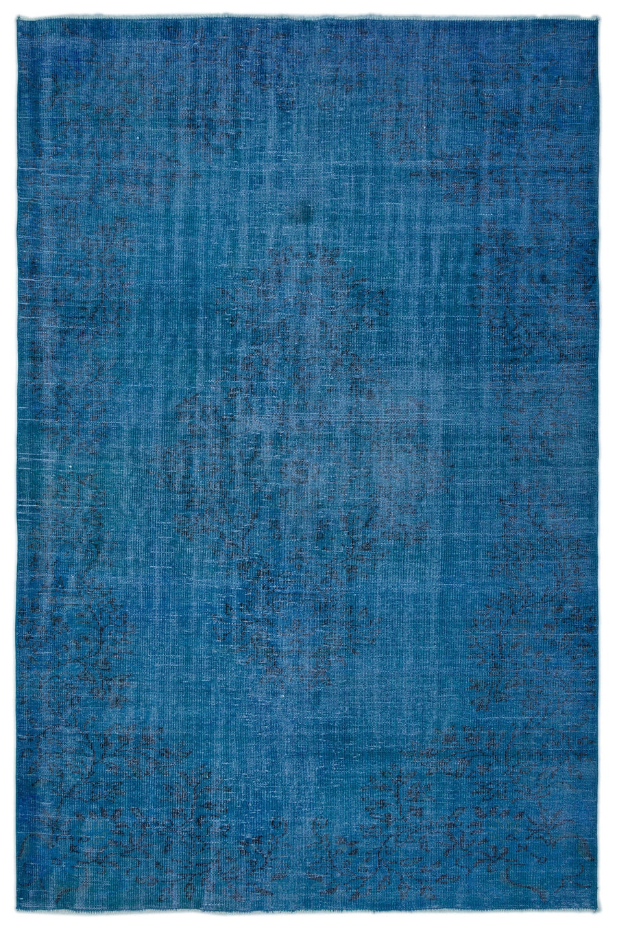 Tirena Mavi ve Lacivert Soyut Desenli El Dokuma Halı 184x284 cm