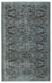 Tirena Gri ve Bordo Çiçek Desenli El Dokuma Halı 148x237 cm