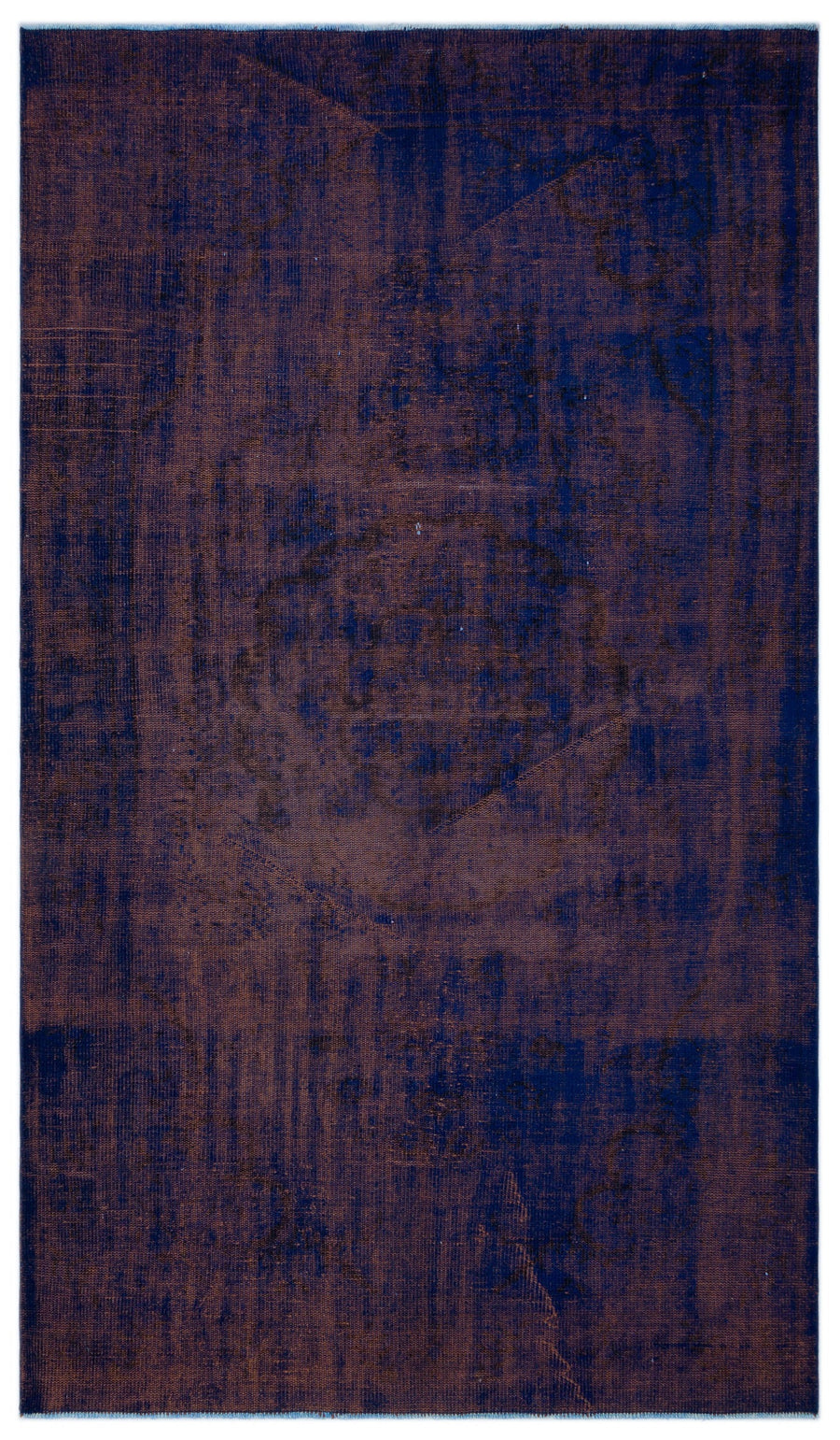 Tirena Siyah ve Lacivert Soyut Desenli El Dokuma Halı 165x280 cm