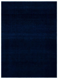 Navyel Mavi ve Lacivert Düz El Dokuma Halı 270x381 cm