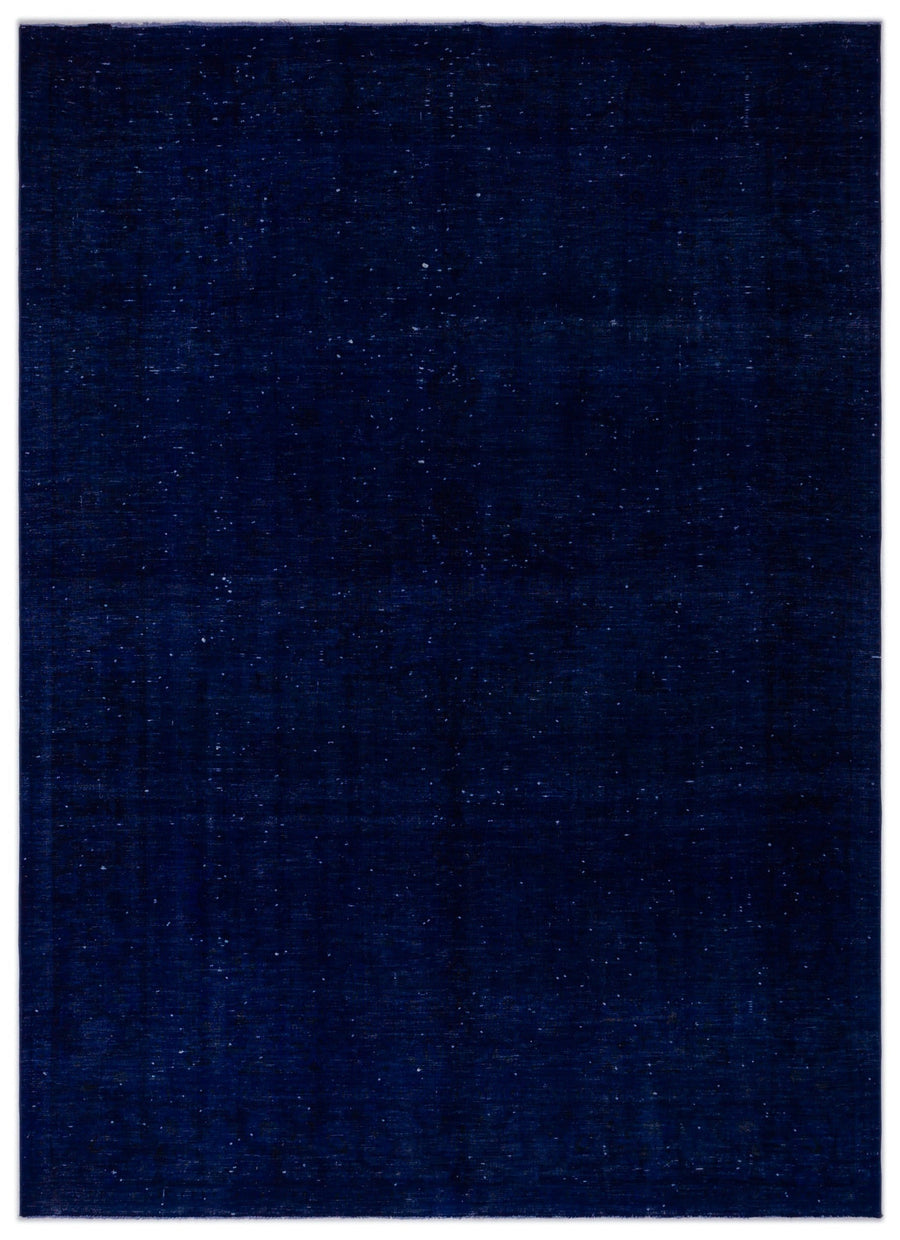 Navyel Mavi ve Lacivert Düz El Dokuma Halı 235x328 cm