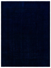 Navyel Mavi ve Lacivert Düz El Dokuma Halı 286x382 cm