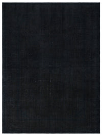 Navyel Gri ve Siyah Düz El Dokuma Halı 284x383 cm