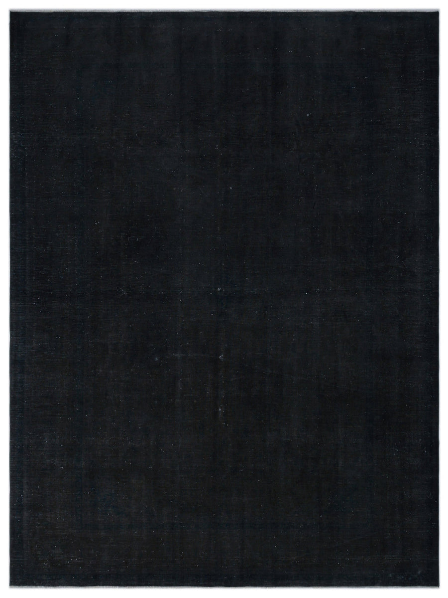 Navyel Gri ve Siyah Düz El Dokuma Halı 284x383 cm