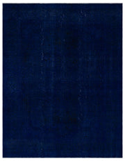 Navyel Mavi ve Lacivert Düz El Dokuma Halı 291x368 cm