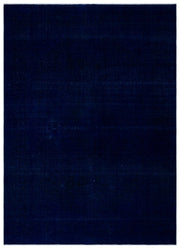 Navyel Mavi ve Lacivert Düz El Dokuma Halı 304x423 cm
