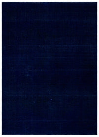 Navyel Mavi ve Lacivert Düz El Dokuma Halı 304x423 cm