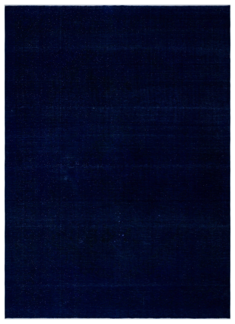 Navyel Mavi ve Lacivert Düz El Dokuma Halı 304x423 cm