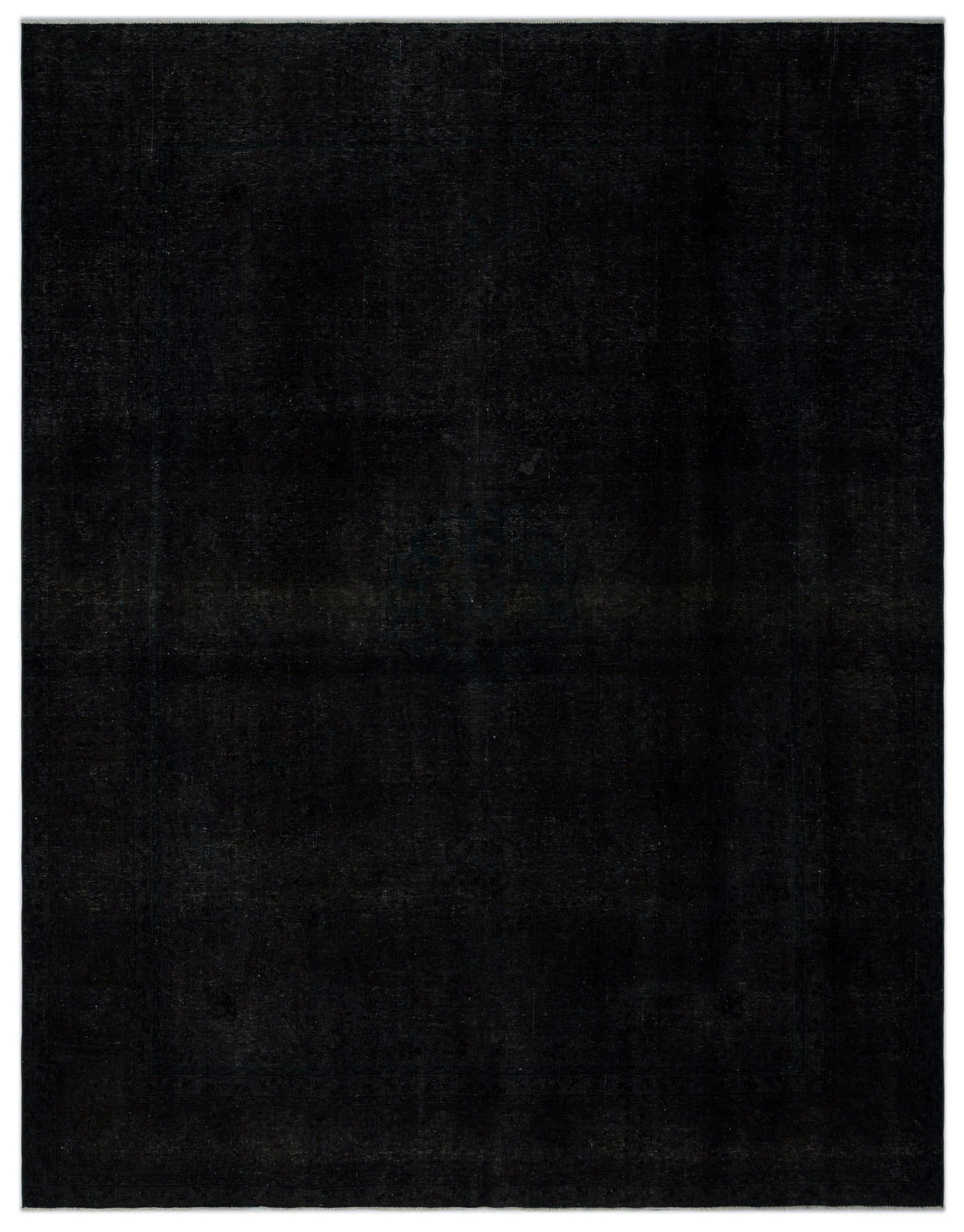 Navyel Siyah Düz Tek Parça El Dokuma Halı 300x380 cm