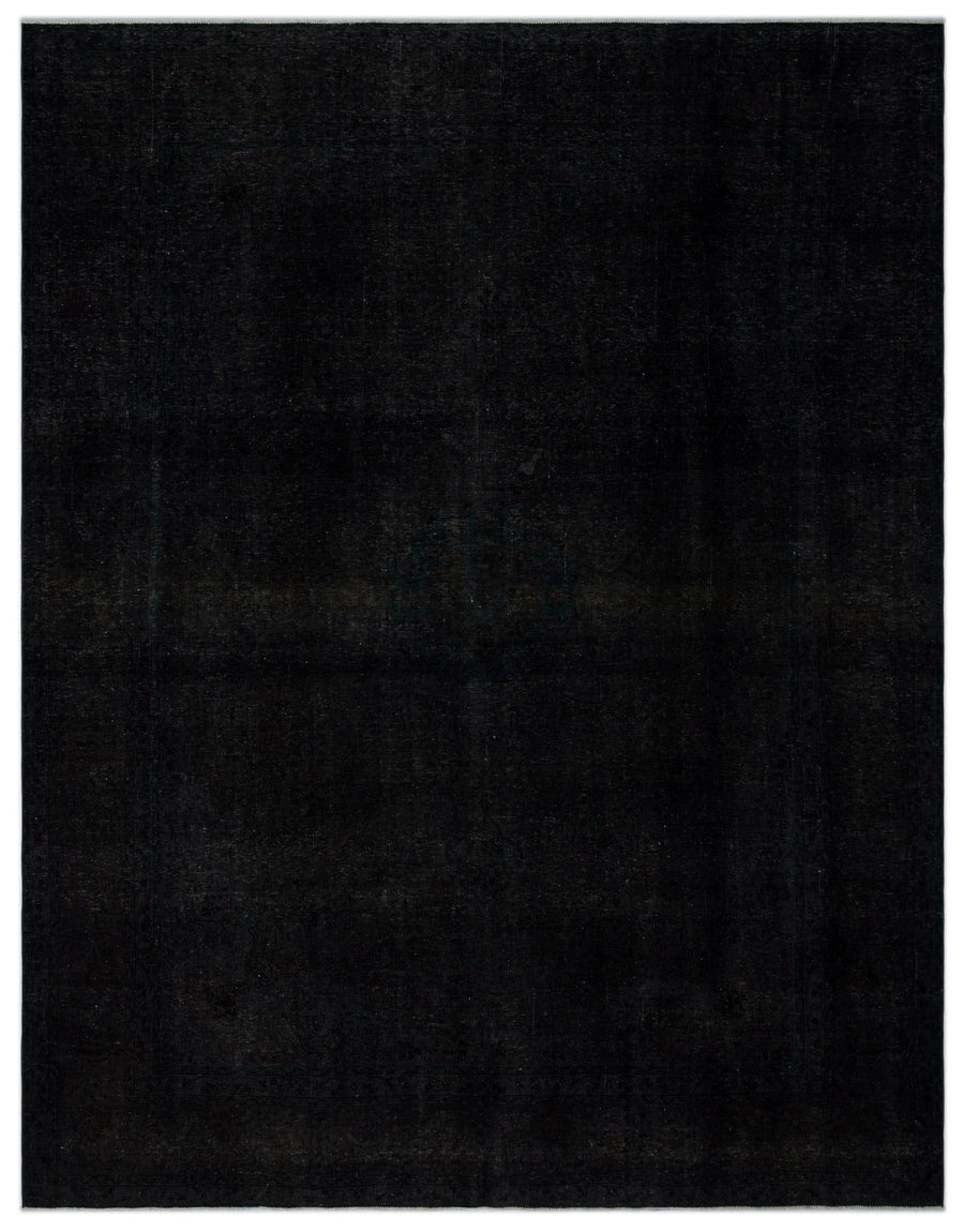 Navyel Siyah Düz Tek Parça El Dokuma Halı 300x380 cm