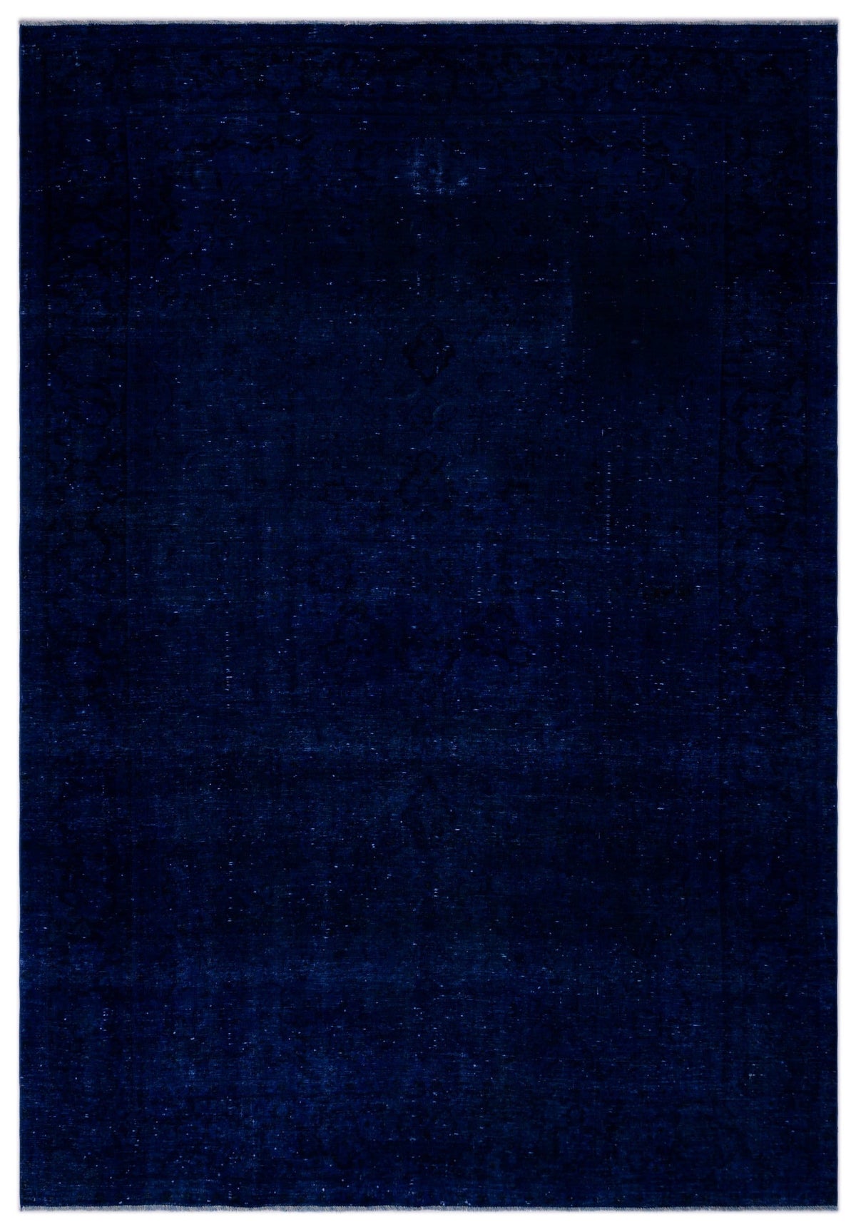 Navyel Mavi ve Lacivert Düz El Dokuma Halı 267x390 cm