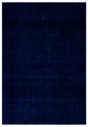 Navyel Mavi ve Lacivert Düz El Dokuma Halı 267x390 cm