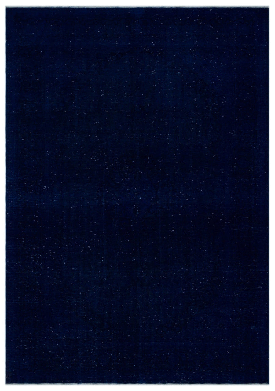 Navyel Mavi ve Lacivert Düz El Dokuma Halı 284x407 cm