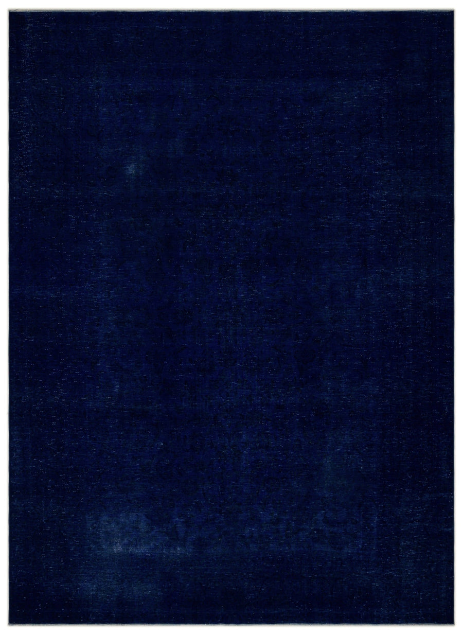 Navyel Mavi ve Lacivert Düz El Dokuma Halı 299x416 cm