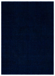 Navyel Mavi ve Lacivert Düz El Dokuma Halı 245x338 cm